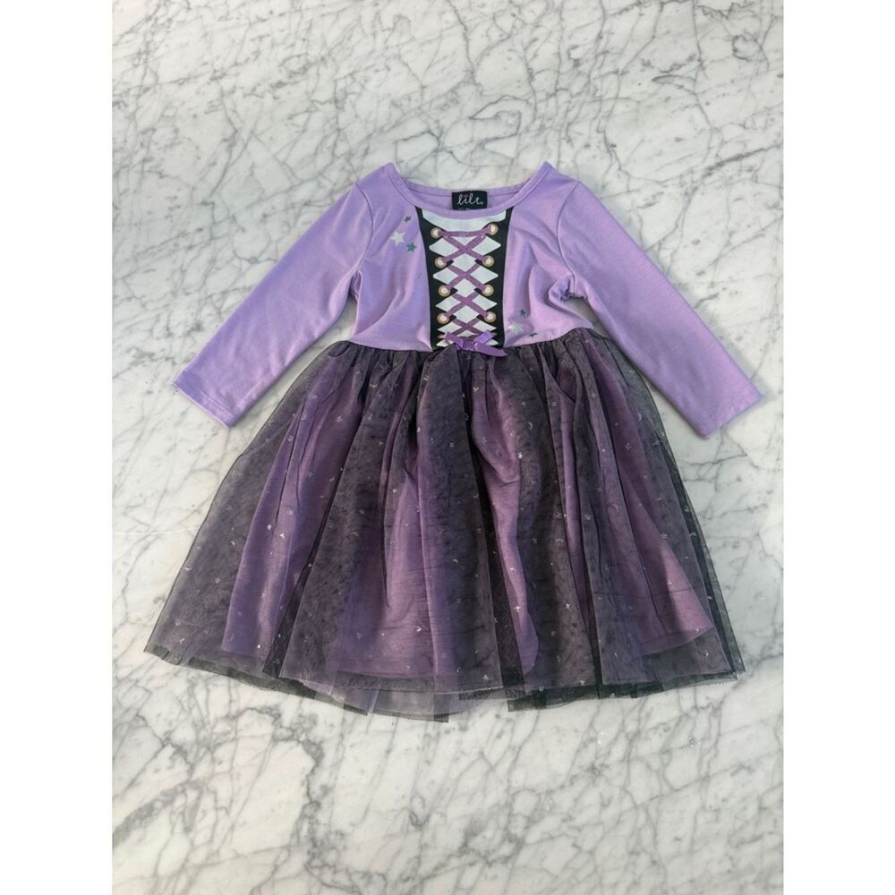 Lilt Purple Star Tulle Hocus Pocus Costume Dress Sz 4T
